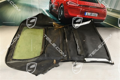 Verdeckbezug, ohne Heckscheibe, Schwarz