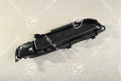 Front bumper, side ventilation grille (Closed), lower, Black matte, R