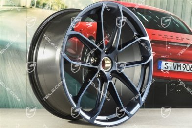 22-inch GT Design wheel rim, 10,5J x 22 ET49, ocean blue pearl effect