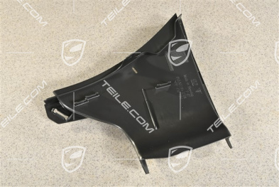 Air guide / duct, black matte, L