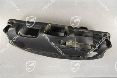 Schalttafelverkleidung, Leder, schwarz