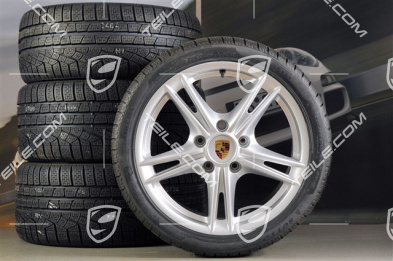 18-inch Boxster S II winter wheel set (with tyres), front wheels 8J x 18 ET57 + rear 9J x 18 ET43 + tyres 235/40 ZR18 + 255/40 ZR18