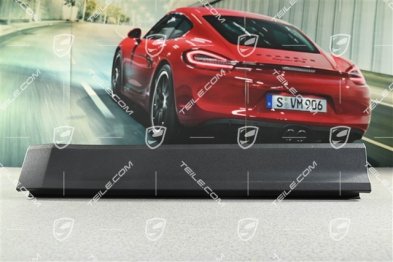 Rear door cover / trim, lower part, Matt black, R