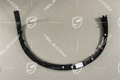 Wing / Rear Wheel cover / moulding, Satin black, R