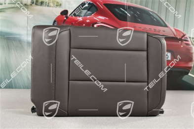 Back seat backrest, Rear, Natural leather, Espresso, Convertible / Targa, L