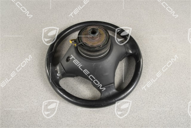 3200AC/GT - 3-spoke steering wheel, black leather