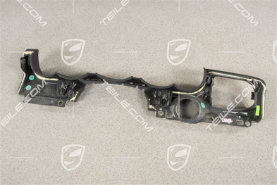 Trim lower section, Leather, Black