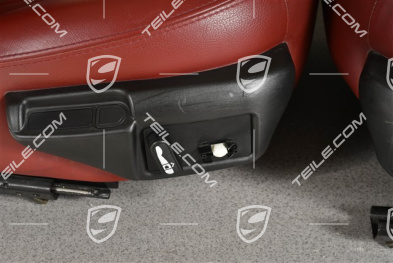 4200, Seats, el. adjustable, leather, memory, burgundy, set (L+R)