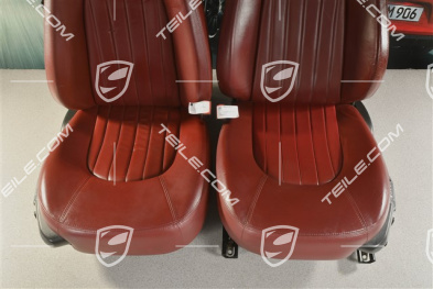 4200, Seats, el. adjustable, leather, memory, burgundy, set (L+R)