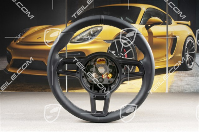 Sports Steering wheel, 911R, leather GT, black/silver