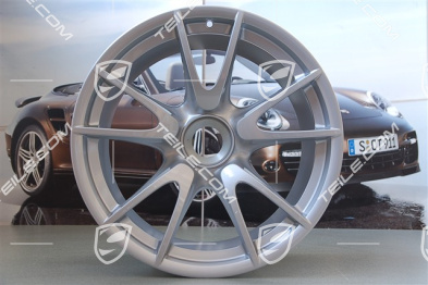 19-inch GT3 RS wheel, central locking, 12J x 19 ET48, silver 19-inch GT3 RS wheel, central locking, 12J x 19 ET48, silver