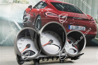 Instrument cluster complete, volcano grey, Boxster S / Cayman S, PDK Transmission