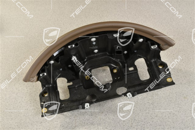 Instrumentenhutze / Schalttafelverkleidung Abdeckung, Leder, Umbra