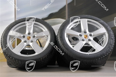 19" Winterräder Satz Cayman S, 8J x 19 ET57 + 9,5J x 19 ET45, Reifen Michelin Pilot Alpin 4 235/40 R19 + 265/40 R19, ohne RDK-Sensoren