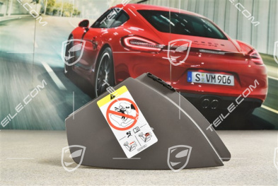 Dashboard trim lower part side cover, Agate Grey, R
