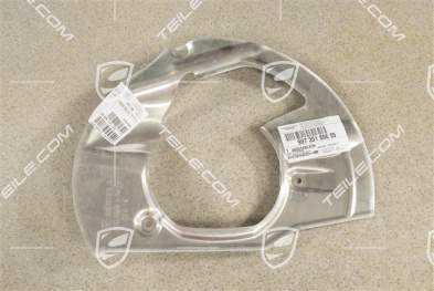 Front axle disc brake protective plate, PCCB, R