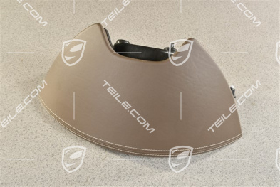 Instrumentenhutze / Schalttafelverkleidung Abdeckung, Leder, Umbra