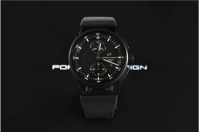 Porsche Design Sport Chrono Subsecond, 1919 Collection, Titanium + Fahrzeugleder, Durchmesser 42mm, in Schwarz