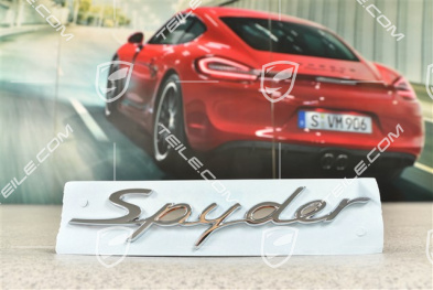 Spyder, Emblemat / napis, boczny, chromowany, L