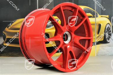 19-inch GT3 wheel, central locking, 12J x 19 ET63, Guards Red