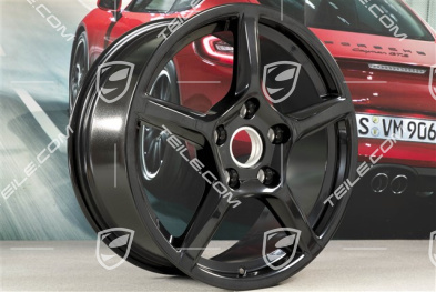 18" Felge Boxster IV, 8J x 18 ET57, schwarz hochglanz