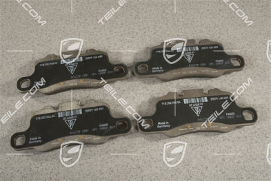 Brake pads, rear axle, PCCB Racetrack Package
