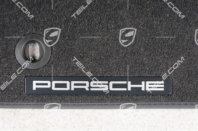 Fussmattensatz, Velours, Schwarz, RHD / UK-Version