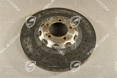 PCCB Brake disc, Panamera 4 GTS / Turbo / Turbo S MK1, damaged, R
