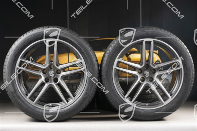 20" "Macan Turbo" Ganzjahresräder Satz, Felgen 9J x 20 ET26 + 10J x 20 ET19, All-Season-Reifen 265/45 R 20 + 295/40 R 20, mit RDK-Sensoren
