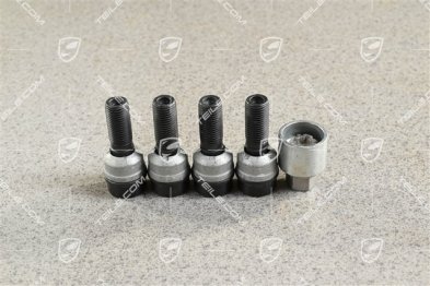 Diebstahlsicherung Radschrauben inkl. Adapter, Schwarz