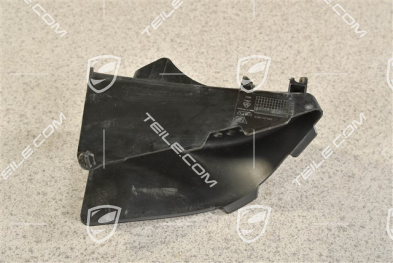 Air duct / guide, Black, R