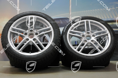 19-inch Carrera winter wheel set, 8,5J x 19 ET54 + 11J x 19 ET69 + NEW Pirelli winter tyres 235/40 R19 + 285/35 R19, with TPMS