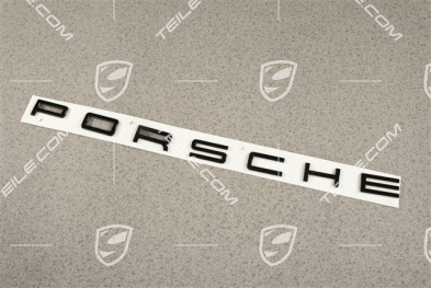 "PORSCHE" logo / Emblem, Glossy Black