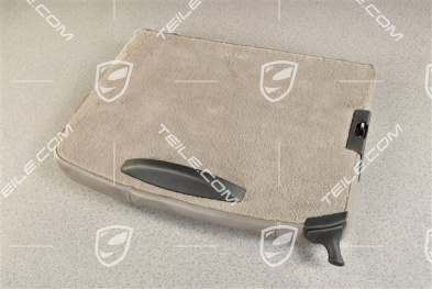 Notsitzrückenlehne, Leder, graffitigrau, Coupe, L