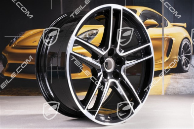20" Felge "Macan Turbo", 9J x 20 ET26, BORBET, schwarz hochglanz