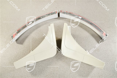 Mud flaps with flared wheel arches set, rear