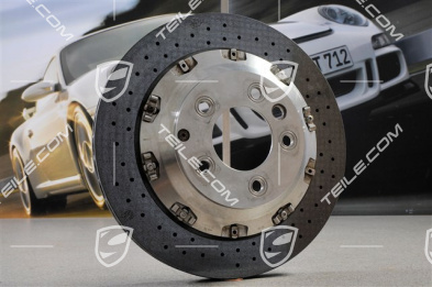 PCCB ceramic disc brake, yellow calliper, L