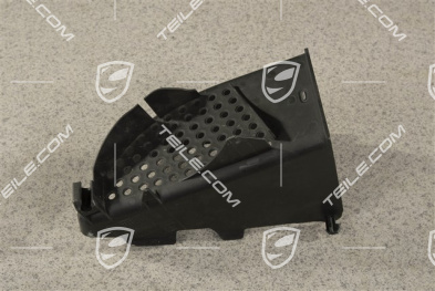 Air duct / guide, Black, L
