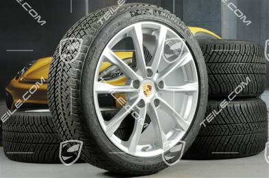 19" Boxster S Winterräder Satz, Felgen 8J x 19 ET57 + 10J x 19 ET45 + NEUE Michelin Pilot Alpin 4 Winterreifen 235/40 R19 + 265/40 R19