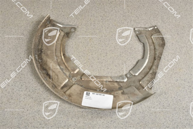 Rear axle disc brake protective plate, PCCB, L