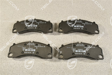 Front brake pad set, PCCB, L+R