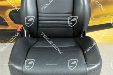 Sitz, manual einstellbar, Leder/Kunstleder, Metropolblau, L