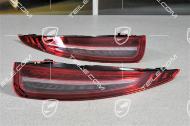 Rear light black-red, set (L+R)