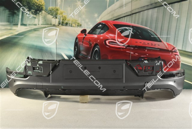 Coupe, Rear bumper lower cover, Satin black