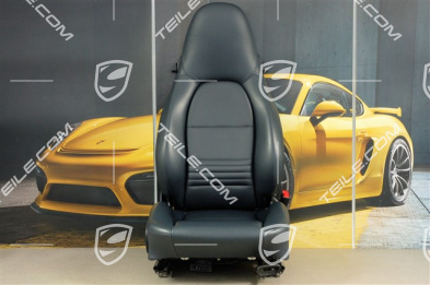 Seat, manual adjustable, heating, leather/leatherette, Metropole blue, R