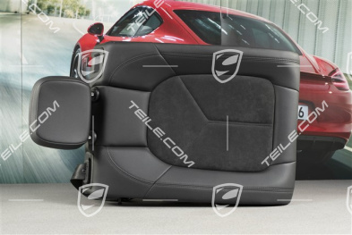 Backrest, Leatherette/Alcantara, black, KPL, L
