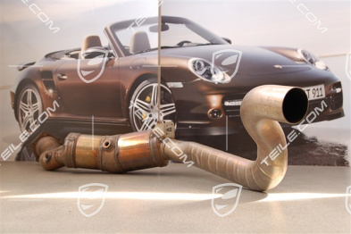 Exhaust pipe with catalytic converter, cyl. 5-8, Turbo, L