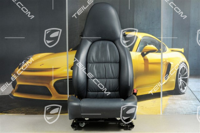 Seat, el adjustable, leather, Metropole blue, Draped, damage, R
